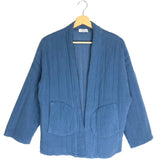 Blue Cotton Gauze Jacket / INEO COUTURE - One Size