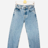 Blue Cropped GAVIN Boyfriend Jeans / ANINE BING - Size 25