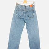 Blue Cropped GAVIN Boyfriend Jeans / ANINE BING - Size 25