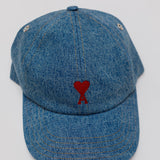 Blue Denim AMI DE COEUR Embroidered Cap / AMI PARIS - One Size