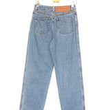 Blue Denim Anagram Logo High Rise Cropped Jeans / LOEWE - Size 38