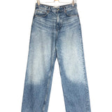 Blue Denim Cary High Rise Slouchy Wide Legs Jeans / REFORMATION - Size 28