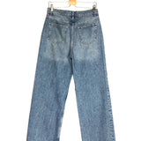 Blue Denim Cary High Rise Slouchy Wide Legs Jeans / REFORMATION - Size 28