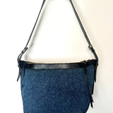 Blue Denim Cotton Shoulder LEYDEN Bag / ISABEL MARANT