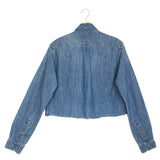 Blue Denim Embroidered-logo Shirt / MIU MIU - Size 38