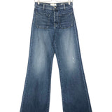 Blue Denim FLORENCED High-rise Stretch Flared Jeans / NILI LOTAN - Size 27