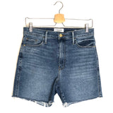 Blue Denim LE TOUR Raw Edge Shorts / FRAME - Size 28