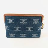 Blue Denim Macadam Pouch / CELINE