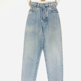 Blue Denim Paperbag Pants / MIU MIU - Size 26