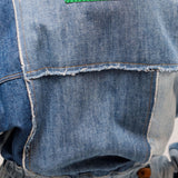 Blue Denim Patchwork Long Sleeves Mini Dress / DOLCE & GABBANA - Size 36