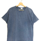 Blue Denim Plain Cotton Tee / ARTY BLUSH - One Size
