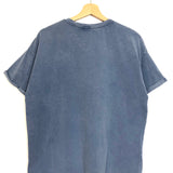 Blue Denim Plain Cotton Tee / ARTY BLUSH - One Size