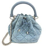 Blue Denim Quilted Bucket Bag / STELLA MCCARTNEY
