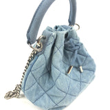 Blue Denim Quilted Bucket Bag / STELLA MCCARTNEY