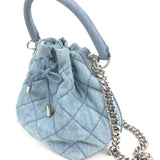 Blue Denim Quilted Bucket Bag / STELLA MCCARTNEY