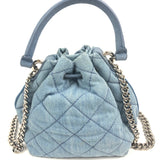 Blue Denim Quilted Bucket Bag / STELLA MCCARTNEY