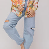 Blue Denim SANNA Slice Cut-out Tapered High-rise Organic Cotton Jeans / AGOLDE - Size 26