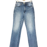 Blue Denim SARA Super High-rise Straight Jeans / GRLFRND - Size 28