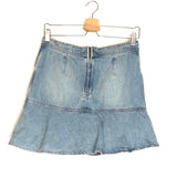 Blue Denim Tiered COATI Ruffled Mini Skirt / ISABEL MARANT - Size 38