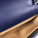 Blue DIONYSUS Velvet and Leather Super Mini Crossbody Bag / GUCCI
