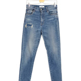 Blue Distressed High Rise Skinny Jeans / MOUSSY VINTAGE - Size 27