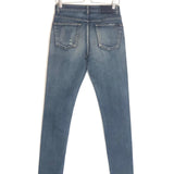 Blue Distressed Slim Fit Denim Jeans / SAINT LAURENT -  Size 28