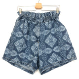 Blue ENORA Graphic-print Denim Shorts / CLAUDIE PIERLOT - Size 42