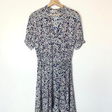 Blue Floral Print Mini Dress - model BEGONIA REMOVE / ZADIG & VOLTAIRE - Size S