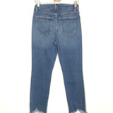 Blue Fray Distressed Denim Pants / GOOD AMERICAN - Size 28