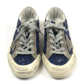 Blue Glitter Low Top SUPERSTAR Sneakers / GOLDEN GOOSE - Size 38