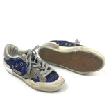 Blue Glitter Low Top SUPERSTAR Sneakers / GOLDEN GOOSE - Size 38