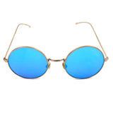 Blue Gradient Mirror Porto Cervo Round Sunglasses / ILLESTEVA