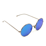 Blue Gradient Mirror Porto Cervo Round Sunglasses / ILLESTEVA