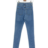 Blue High Rise Button Down Stretch Slim Fit Denim Jeans / SANDRO - Size 36
