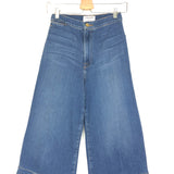 Blue High Rise Wide Leg Culotte Jeans / FRAME DENIM - Size 27