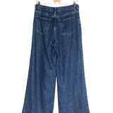 Blue High Rise Wide Leg Fluid Jeans / FRAME - Size 28