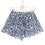 Blue JOCADIA Printed Ruffled Mini Skirt / ISABEL MARANT ETOILE - Size 38