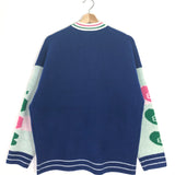 Blue MICOLEGA Varsity Cardigan / MAJE - Size 2