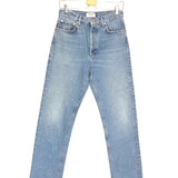 Blue Navigate 90'Pinch Waist High Rise Straight Jeans / AGOLDE - Size 26
