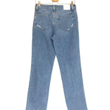 Blue NOELLA Distressed High Rise Straight Legs Denim Jeans / PAIGE - Size 25