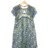 Blue ODILE Printed Silk Mini Dress / ISABEL MARANT - Size 36