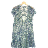 Blue ODILE Printed Silk Mini Dress / ISABEL MARANT - Size 36
