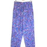 Blue PIERA Floral Print Satin Jacquard Tapered Pants / ISABEL MARANT - Size 42