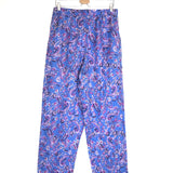 Blue PIERA Floral Print Satin Jacquard Tapered Pants / ISABEL MARANT - Size 42