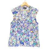 Blue Pixel Printed RISHANE Top / ISABEL MARANT - Size 38