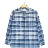 Blue Plaid Cotton Buttoned Shirt / CURRENT/ELLIOTT - Size 0