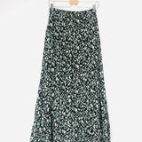 Blue Printed KAMBA Pleated Georgette Maxi Skirt / BA&SH - Size 1