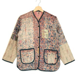 Blue Printed Khanta Long Sleeves Vest / MATHILDE DANGLADE - One Size