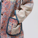 Blue Printed Khanta Long Sleeves Vest / MATHILDE DANGLADE - One Size