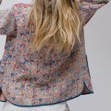 Blue Printed Khanta Long Sleeves Vest / MATHILDE DANGLADE - One Size
